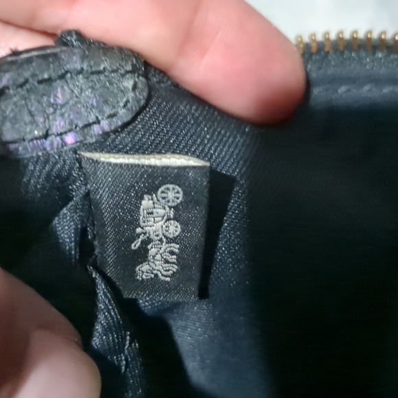 Rare Coach Oil Slick Purple Snakeskin Wallet/ Wristlet - Picture 9 of 10